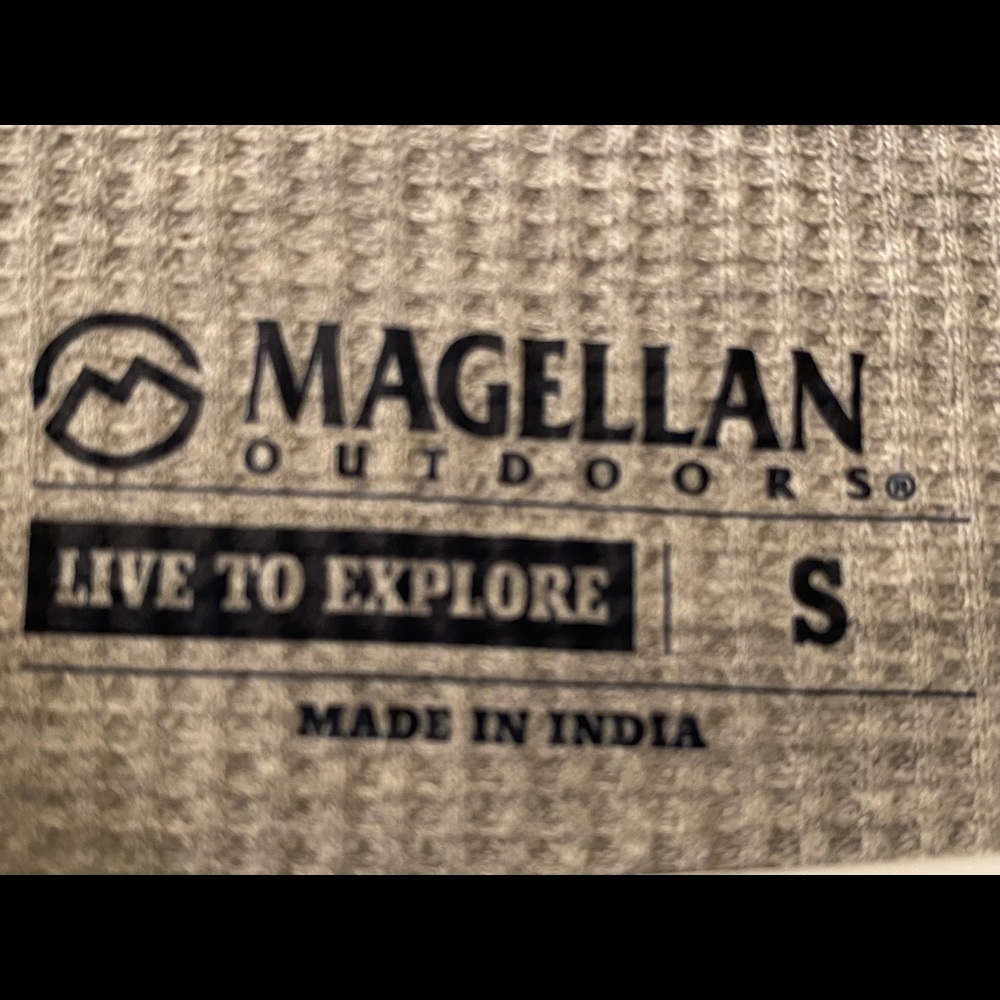 🥶🩶Magellan • gray waffle base layer • S • NWOT - Picture 3 of 3
